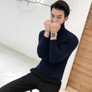 2019 Winter New Men's Turtleneck Sweaters Black Sexy Brand Knitted Pullovers Men Solid Color Casual Male Sweater Autumn Knitwear AExp