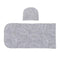 2 Pcs Set Infant Muslin Leaf Printed Sleep Bag Swaddle Wrap With Hat