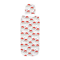 2 Pcs Set Infant Santa Claus Printed Muslin Swaddle Wrap And Hat