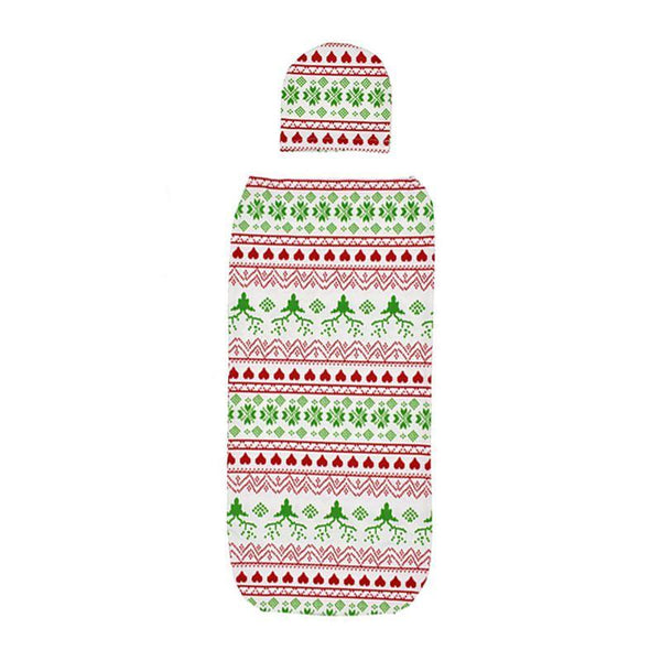 2 Pcs Set Infant Heart Printed Muslin Swaddle Wrap And Hat