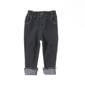 Girls Cotton Solid Color Denim Jeans