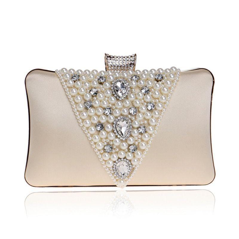 Women Good Quality Acrylic Drop Beads Decoration Luxury Evening Bag