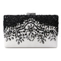 Women Luxury Crystal Beads Embroidered Top Grade Party Bag