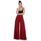 Women High-waisted Solid Color Casual Wide Leg Pants