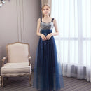 Women Dreamy Sequin Stars Decoration Sexy Sleeveless Strap Evening Party Dress