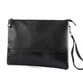 Men Fashion Classic Business Use Crocodile Grain Clutch Bag