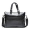 Businessmen Fashion Solid Color Square Shape PU Leather Briefcase