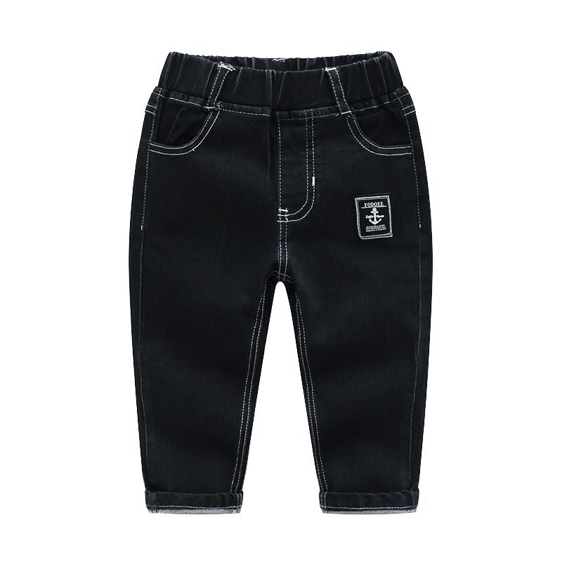 High Quality Boys Cotton Black Color Denim Jeans