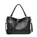Fashion Solid Color Cow Leather Women Elegant Commute Shoulder Bag