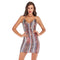 Classic Stripes Design Women Hot Sale Party Sequin Dress