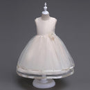 Wedding Flower Girls Solid Color Flower Design Lace Tutu Dress