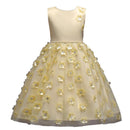 Fresh Style Girls Pretty Petal Pattern Princess Dress