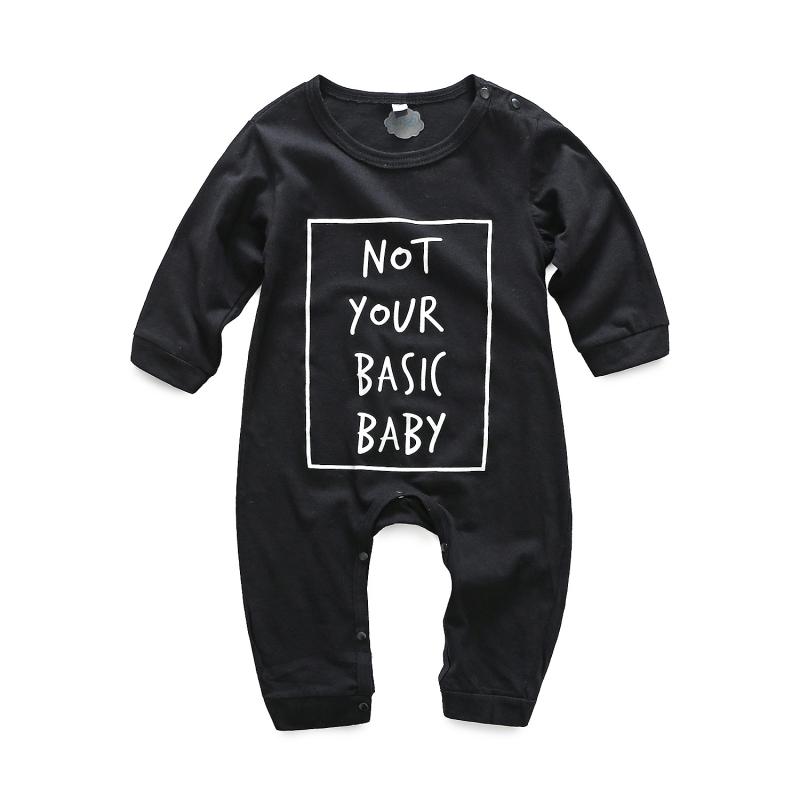 Infant Cotton Letter Printed Rompers