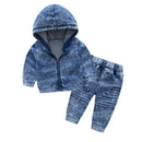 Casual Boys 2 Pcs Long Sleeves Hooded Jackets And Pants