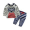 Casual Baby Cotton Cartoon Animals Printed Tops And Pants 2 Pcs