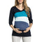 Pregnancy Mother Cotton Patchwork Three-quarters Sleeves Nursing Tops