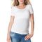 Maternity Plain Short Sleeves Casual Nursing Tops