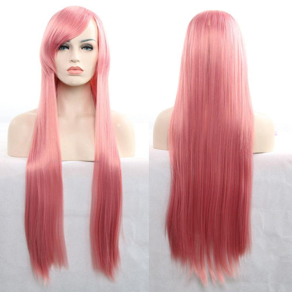 Women Multicolor Optional Extra-long Length Straight Hair Cosplay Wig
