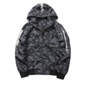 Men Camouflage Printed Hoodies Zipper Jackets