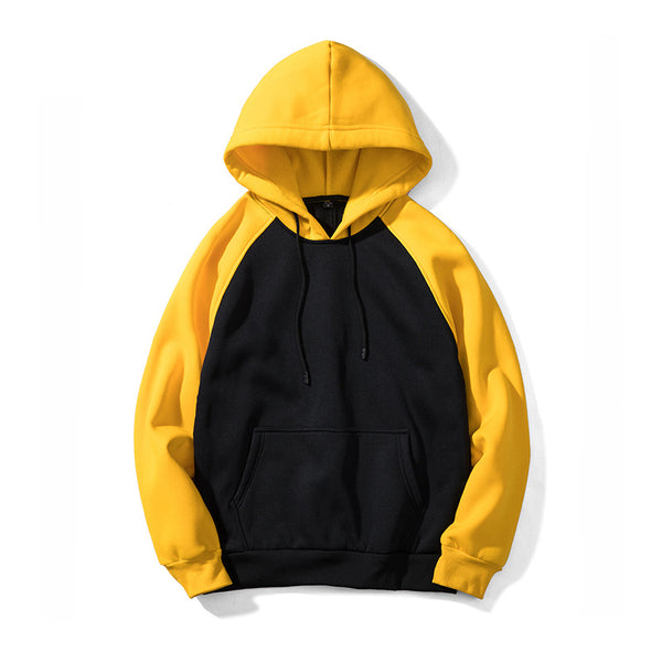 Classic Style Men Color Blocking Long Sleeves Hoodies