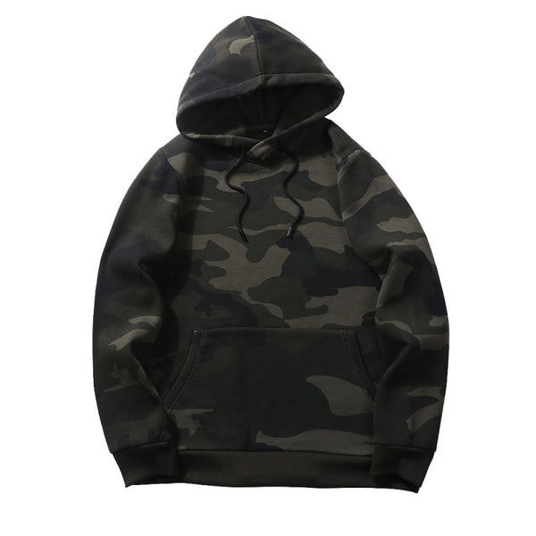 Men Casual Camouflage Printed Hoodies