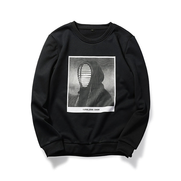 Men Fencing Printed Round Neck Sweatshirts