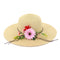 Hot Sale Young Lady Handmade Artificial Flowers Straw Hat