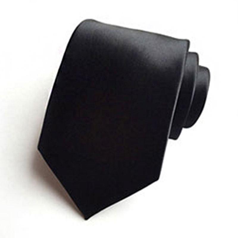 Businessmen Creative Gift Box Solid Color Polyester Tie Pocket Square Set