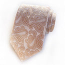New Arrival Men Fashion Gift Box Set 8 cm Polyester Jacquard Weave Tie Pocket Square