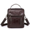 Men Hot Sale Fashion Solid Color Genuine Leather Crossbody Bag