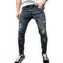 Men Fashion Style Slim Fit Ripped Jeans