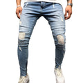 Fashion Men Slim Fit Soft Pencil Denim Pants