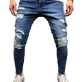 Fashion Men Slim Fit Soft Pencil Denim Pants