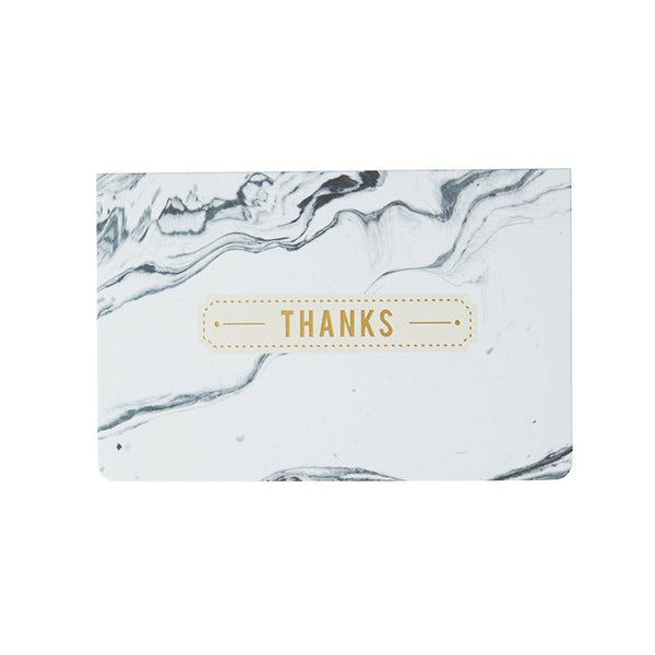 10 Pcs Marbled Printed Birthday Festival Greeting Cards