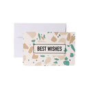 10 Pcs Letter Printed Festival Wishes Greeting Cards