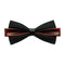 Creative Double layer Color Blocking Design Men PU Formal Bowtie