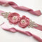 Fashion Exquisite Imitation Pearl Design Romantic Flower Ribbon Belt