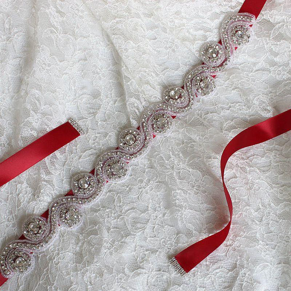 Creative Good Quality Rhinestone Design Women Romantic Wedding Belt