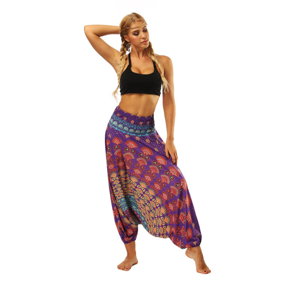 New Arrival Women Bohemian Style Good Quality Casual Yoga Pants