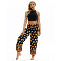 Women Casual Style Loose Pattern Travelling Wear Elephant Print Yoga Pants