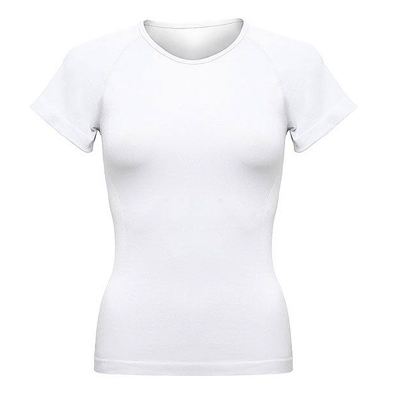 Fashion Simple Round Neck Solid Color Short-sleeve Pattern Sports T-shirt