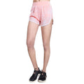 Women Color Blocking Two Layers Design Sports Shorts