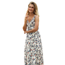 Long Length Women Summer Casual Loose Pattern Maxi Dress