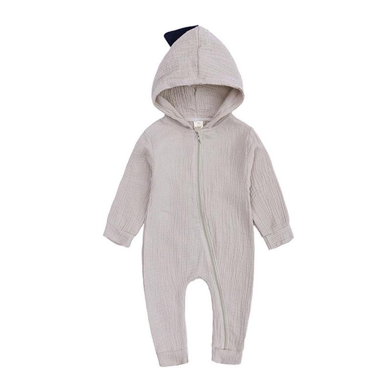 Cute Baby Cotton Dinosaur Pattern Long Sleeves Romper