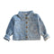 Fashionable Girls Cotton Long Sleeves Button Denim Coat