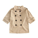 British Style Girls Cotton Long Sleeves Double Breasted Trench Coat