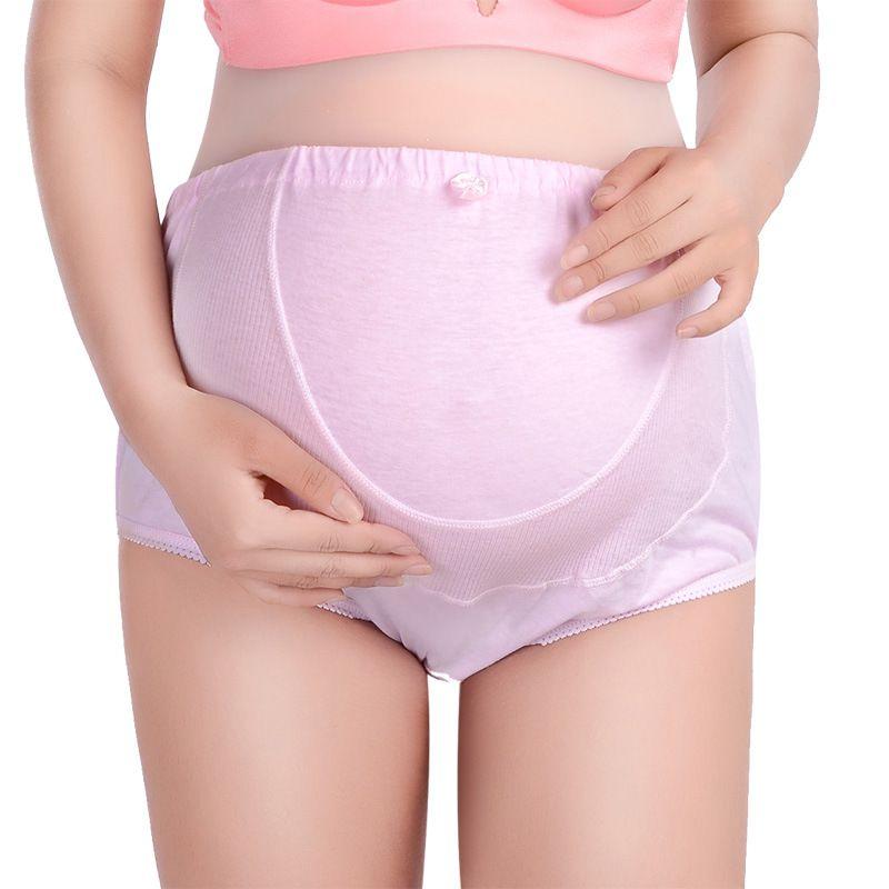 Pregnant Solid Color Soft Adjustable Belly Support Underwear