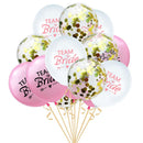 15 Pcs 12 Inches Team Bride Printed Balloons Bachelor Wedding Party Supply