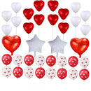 36 Pcs Heart Pattern Balloons Wedding Valentine's Day Decorations