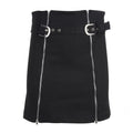 Fashion Women Unique Double Zippers Design Sexy Tight Skirt